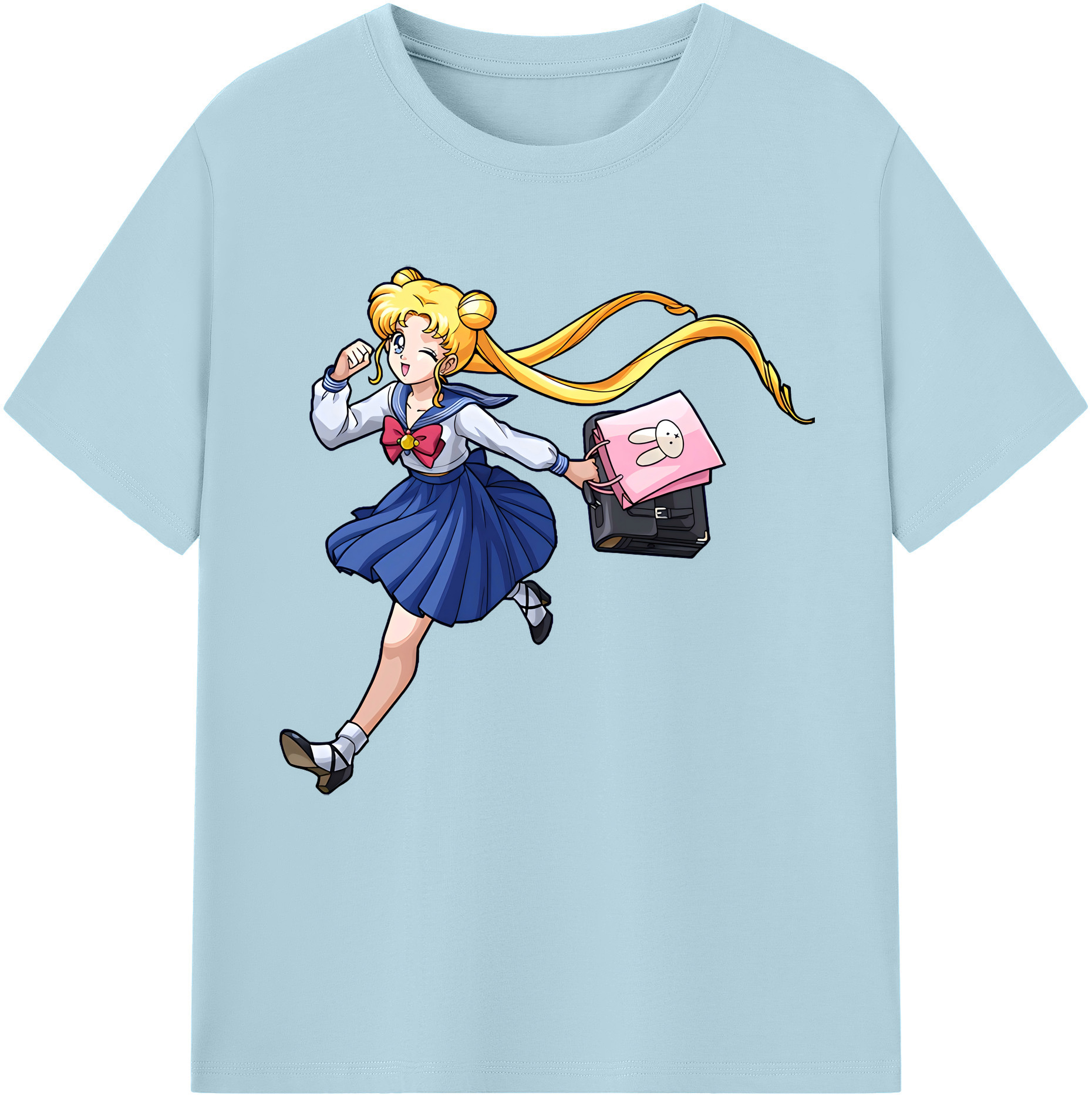 （画像用） 美少女戦士セーラームーン 愛野 美奈子 あいの みなこ Sailor Moon Aino Minako 綿100％半袖Tシャツ（フロントプリント）